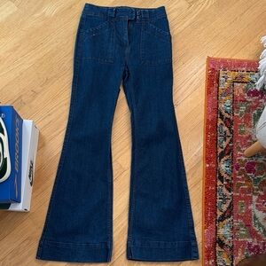 Forever 21 Dark Blue Flare Jeans